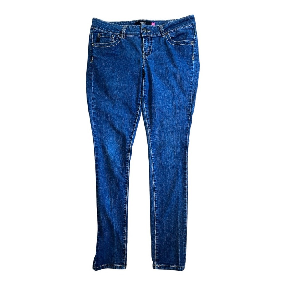 Torrid Indigo Skinny Jeans Classic Medium-Wash Denim